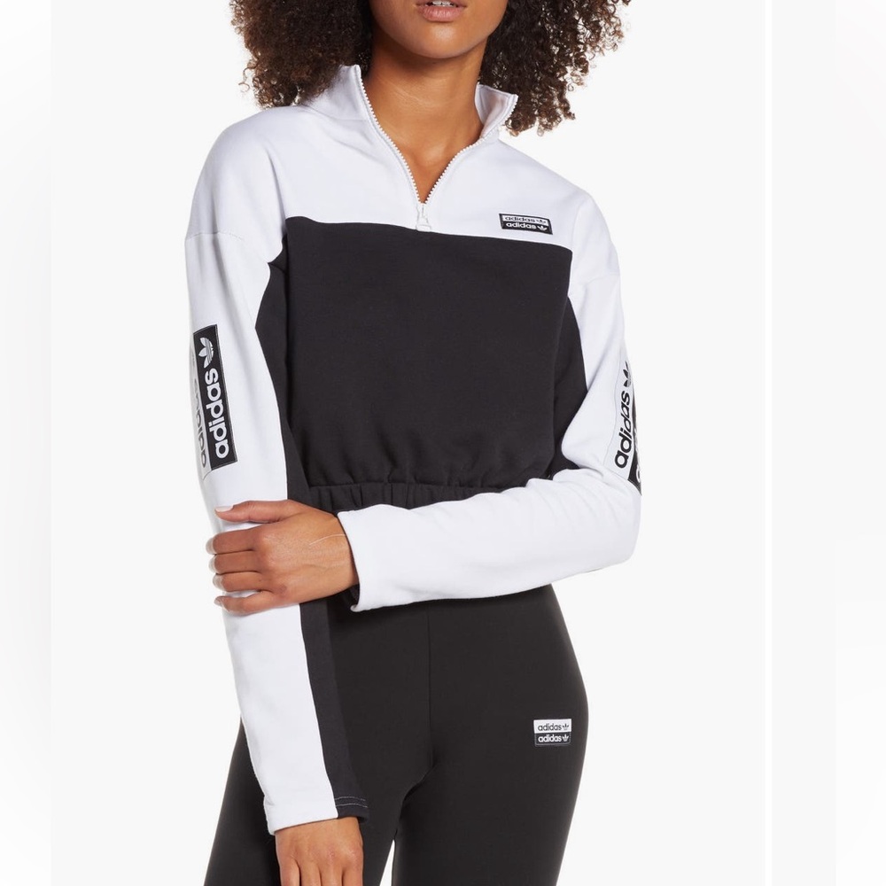 Adidas Originals Women's Cropped Quarter Zip